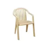 Grosfillex US023066 Chair, Armchair, Stacking, Outdoor