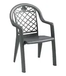 Grosfillex US103102 Chair, Armchair, Stacking, Outdoor