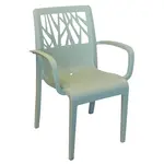 Grosfillex US200721 Chair, Armchair, Stacking, Outdoor