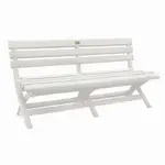 Grosfillex US449004 Bench, Outdoor, Folding