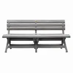 Grosfillex US449766 Bench, Outdoor, Folding