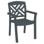 Grosfillex US451002 Chair, Armchair, Stacking, Outdoor