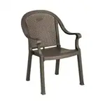 Grosfillex US720037 Chair, Armchair, Stacking, Outdoor