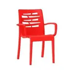 Grosfillex US811414 Chair, Armchair, Stacking, Outdoor