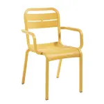 Grosfillex UT115737 Chair, Armchair, Stacking, Outdoor