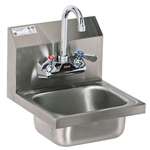 GSW INC Hand Sink, 12"x17", Stainless Steel, GSW HS-1217WG