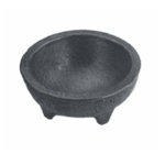 H.S. INCORPORATED Molcajete Chico, 4 oz., Charcoal, Polypropylene, H.S. Inc. NHS1008-CH