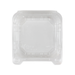 Hinged Container, 6"x6", PET, (500/Case), Karat FP-HC66PET-1C