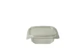 Hinged Containers, 4 oz, Clear, Plastic, (4/Case), Eatery Essential RPTHLD4