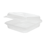 Hinged Containers, 9" x 9", Clear, Polypropylene, 1-Compartment, (200/Case), Karat FP-HC99PP-1C