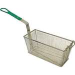 HKE SOLUTIONS Fryer Basket, 13" x 6.5" x 5.25", Green, Nickle Plated Metal, With Front Hook, Prince Castle 678