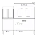 Hobart CLCS66EN-EGR+BUILDUP Dishwasher, Conveyor Type
