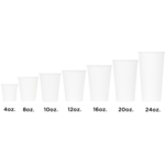 Hot Cup, 10 oz, White, Paper, (1000/Case), Karat C-K510W