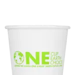 Hot Cup, 12 Oz, Green Stripe, Bagasse, (1,000/Case), Karat Earth KE-K512