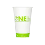 Hot Cup, 16 Oz, Paper, Green Stripe, (1,000/Case), Karat Earth KE-K516