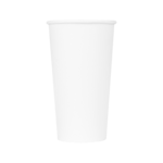 Hot Cup, 20 Oz, White, Paper, (600/Case), Karat C-K520W