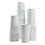 Hot Cup, 20 Oz, White, Paper, (600/Case), Karat C-K520W