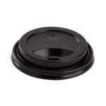 Hot Cup Dome Lid, 8 oz, Black, Plastic, (1000/Case), Karat C-KDL508B