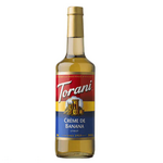 Crème De Banana Syrup, 25.4oz, Yellow, Glass Bottle, Torani 361255