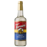 White Chocolate Syrup, 25.4oz, Clear, Glass Bottle, Torani 361477