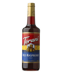 Red Raspberry Syrup, 25.4oz, Dark Red, Glass Bottle, Torani 362672