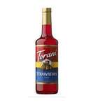 Strawberry Syrup, 25.4 oz, Glass Bottle, Torani 362702