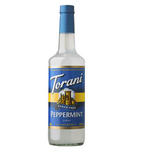 Peppermint Syrup, 25.4oz, Clear, Glass Bottle, Torani 372572