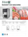 Falcon Ice Maker, 264 Lb, Flake Style, Undercounter, Falcon ICEU-264FA