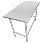 IMC/Teddy WT-24132 Work Table, 121" - 132", Stainless Steel Top