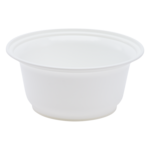 Injection Molding Bowl, 36 Oz, White, Round, (300/Cs) Karat FP-IMB36W