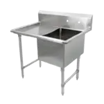 John Boos 1B18244-1D18L Sink, (1) One Compartment