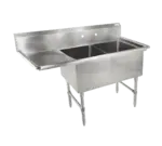 John Boos 2B16204-1D18L Sink, (2) Two Compartment