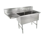 John Boos 2B16204-1D18L-X Sink, (2) Two Compartment