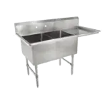 John Boos 2B16204-1D18R Sink, (2) Two Compartment