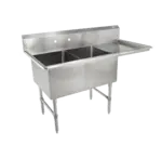 John Boos 2B18244-1D18R Sink, (2) Two Compartment