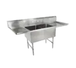 John Boos 2B18244-2D18 Sink, (2) Two Compartment