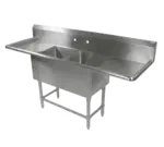 John Boos 2PB1620-2D18 Sink, (2) Two Compartment