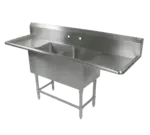 John Boos 2PB16204-2D24 Sink, (2) Two Compartment