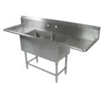 John Boos 2PB18-2D18 Sink, (2) Two Compartment