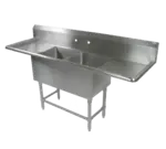 John Boos 2PB1824-2D18 Sink, (2) Two Compartment