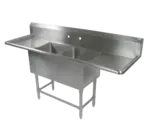 John Boos 2PB20-2D18 Sink, (2) Two Compartment