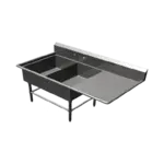 John Boos 2PB2028-1D20R Sink, (2) Two Compartment