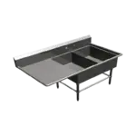 John Boos 2PB20284-1D20L Sink, (2) Two Compartment