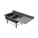 John Boos 2PB20284-1D30R Sink, (2) Two Compartment