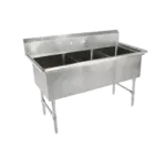 John Boos 3B16204 Sink, (3) Three Compartment