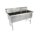 John Boos 3B16204 Sink, (3) Three Compartment