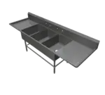 John Boos 3PB1620-2D24 Sink, (3) Three Compartment