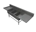 John Boos 3PB1620-2D30 Sink, (3) Three Compartment