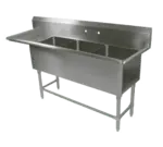 John Boos 3PB18244-1D24L Sink, (3) Three Compartment