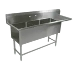 John Boos 3PB18244-1D24R Sink, (3) Three Compartment